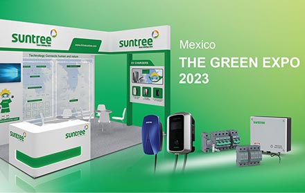 SUNTREE تقود الطريق مع حلول الطاقة الكهروضوئية + تخزين الطاقة + الشحن في GREEN EXPO 2023